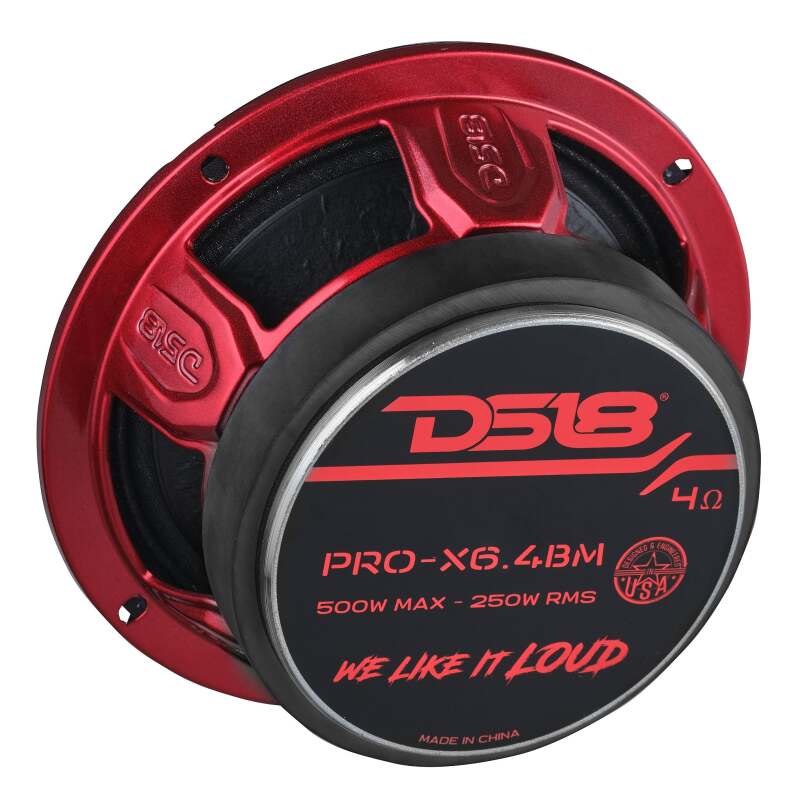 DS18 6.5in 250 Watts RMS 4 ohm Mid-Range Loudspeaker Bullet Loudspeaker