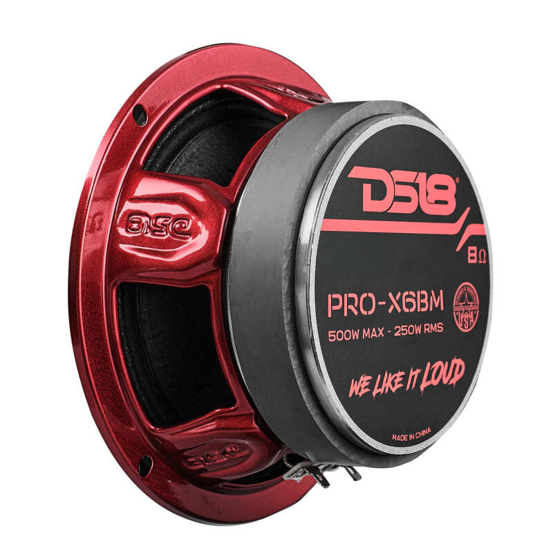 DS18 6.5in 250 Watts RMS 8 ohm Mid-Range Loudspeaker Bullet Loudspeaker